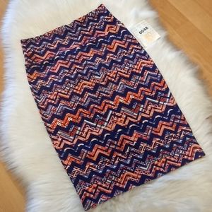 LulaRoe Boho Print Cassie Pencil Skirt